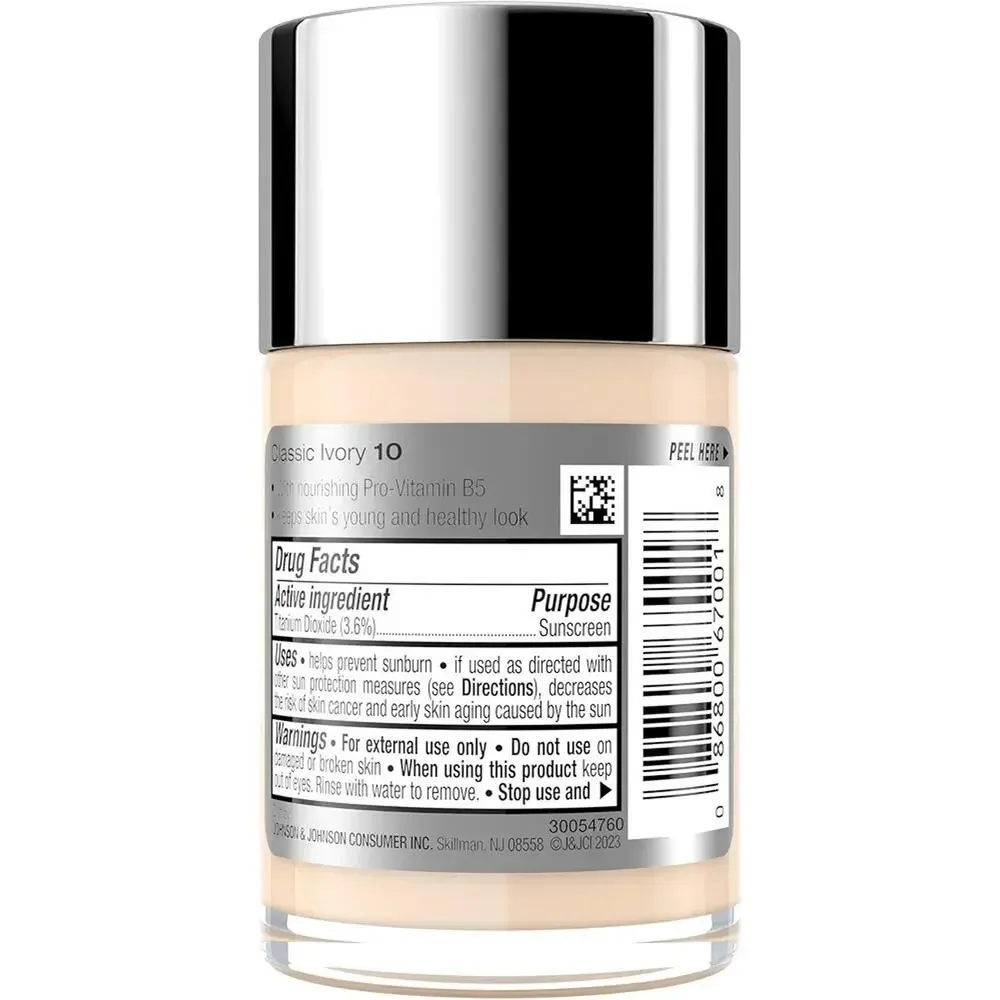 Neutrogena Healthy Skin Liquid Foundation, 10 Classic Ivory, 1 fl. oz..
